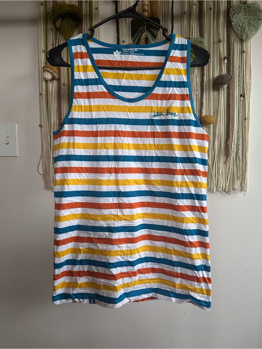 Dutch Bros striped Tank